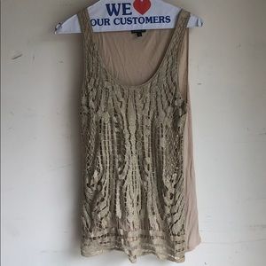 Express metallic gold tank